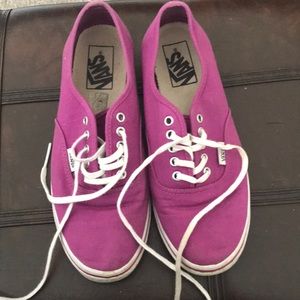 Cute purple vans , good condition